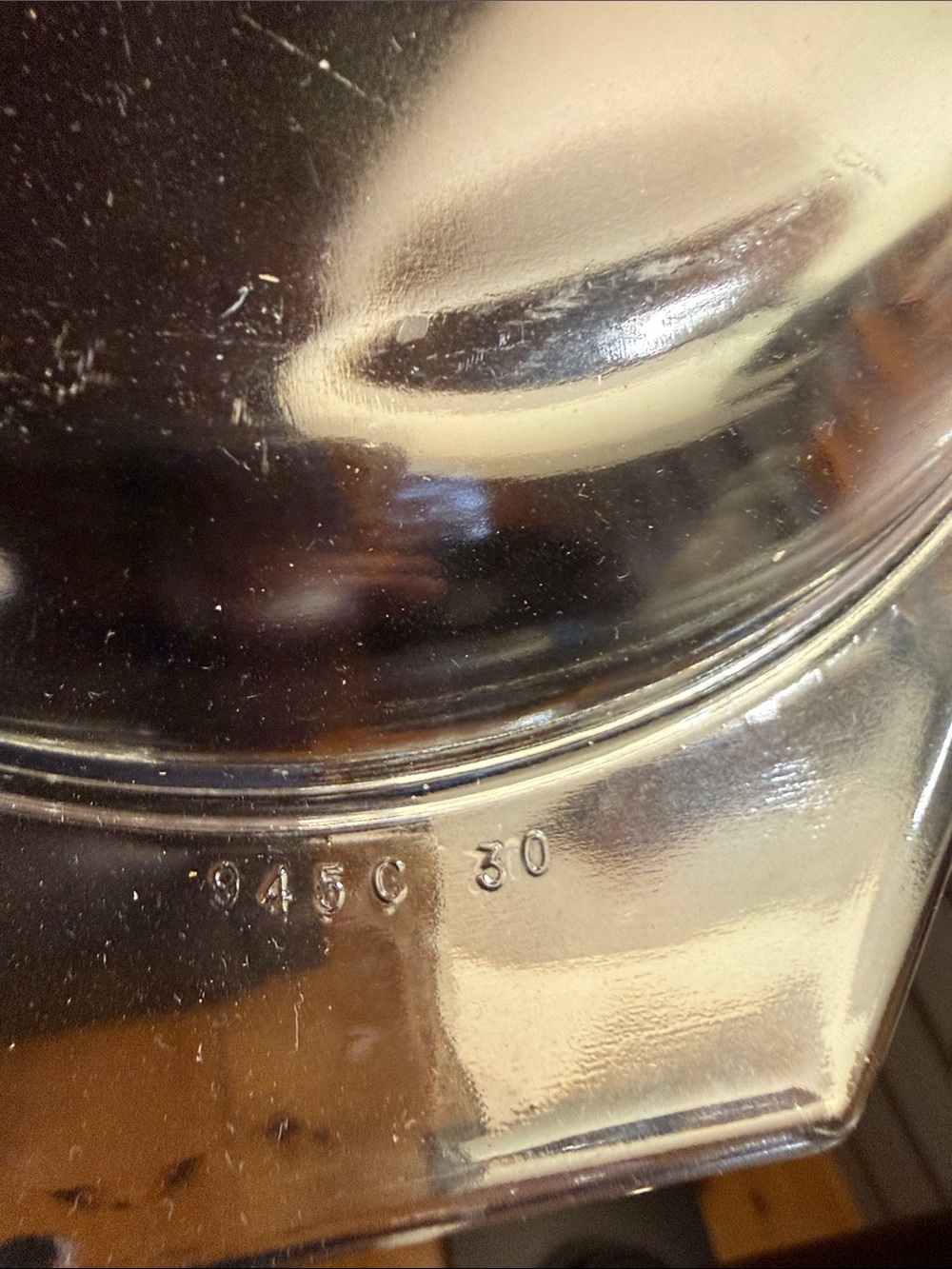 Pyrex White Milk Glass Divided Casserole with Black Barb Wire Design - Picture 7 of 10